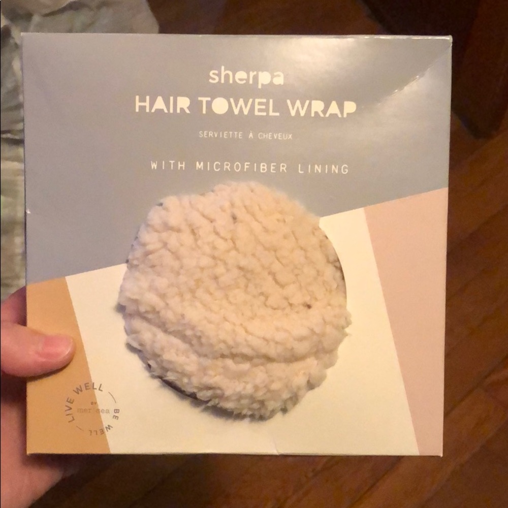 Mer-Sea Sherpa Hair Towel Wrap